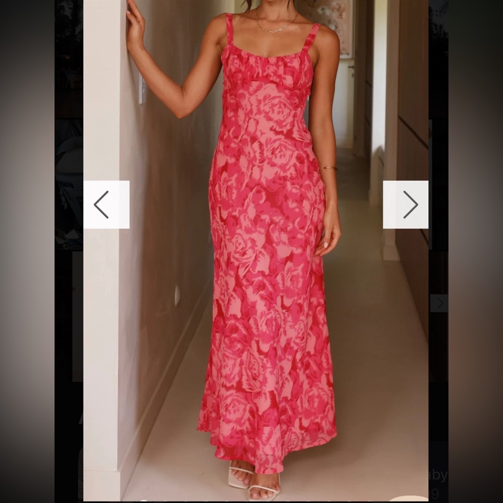 Billy J Margo Midi Dress - Pink Floral